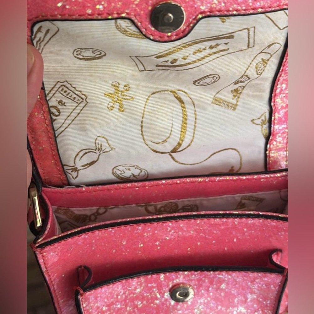 kate spade Coral Glitter Satchel with Gold Hardware - Picture 2 of 4